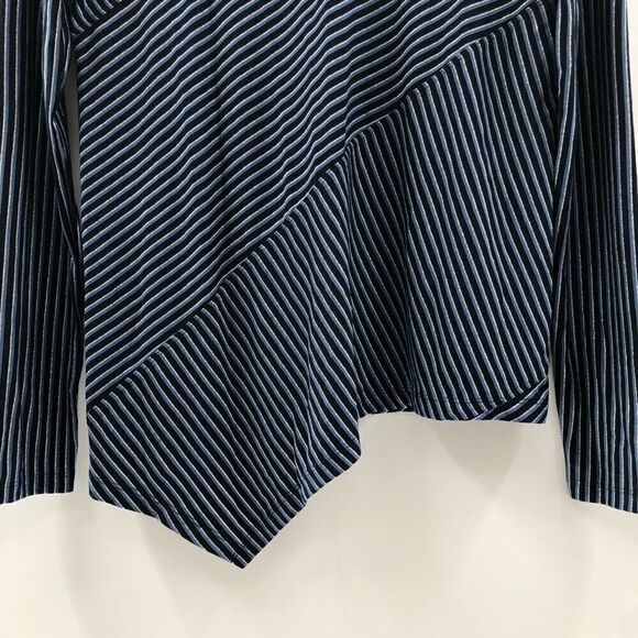 DKNY Striped Long -Sleeve Top New Navy XXS‎ - Picture 4 of 9